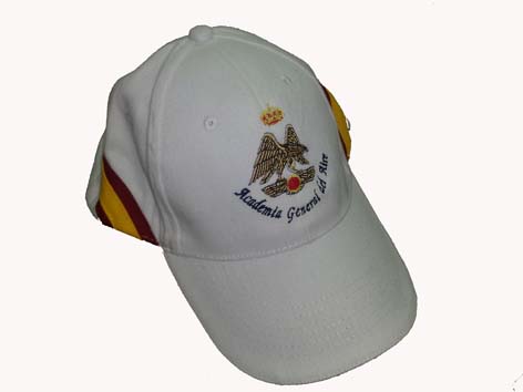 Gorra A.G.A. blanca con bandera Nacional